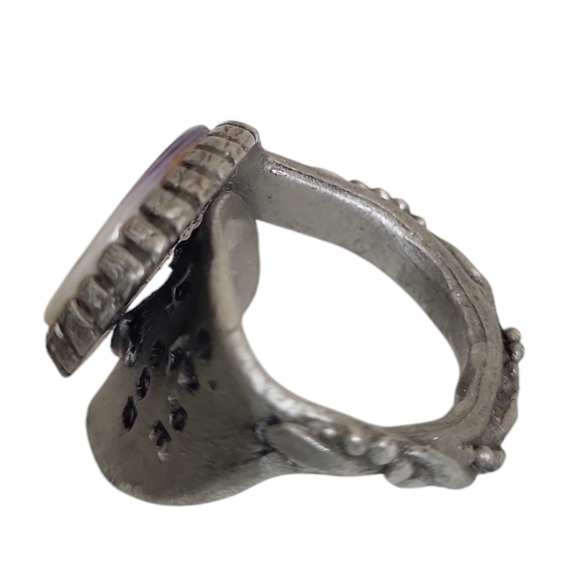 Cape Cod Pewter Quahog Shell Spoon Ring - Picture 6 of 6